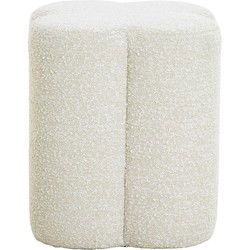 Light&living Poef 38x38x45 cm NALANI bouclé crème