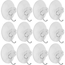 50x Zuignap haken/ophanghaken - Handdoekhaakjes