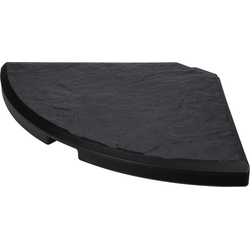 HIXA Parasoltegels - Beton Gevuld - Parasolvoet - Rond - Zwart - 1 Stuk