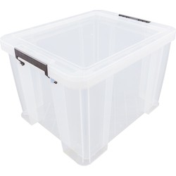 Allstore Opbergbox - 36 liter - Transparant - 47 x 38 x 31 cm - Opbergbox