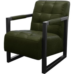 Fauteuil - Salina - leer Colorado groen 08