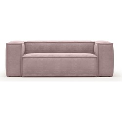 Kave Home - 2-zitsbank Blok roze corduroy 210 cm