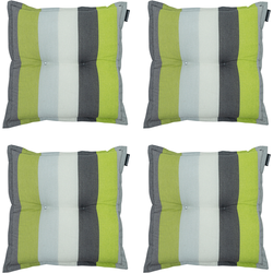 Madison -  Zitkussen Victoria green - Ca. 50x50 cm - Set van 4