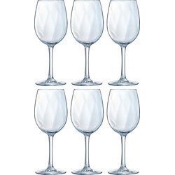 12x Wijnglas/wijnglazen Dolce Vina voor rode wijn 360 ml - Wijnglazen