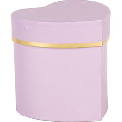 Clayre & Eef Geschenkdoos Paars Karton