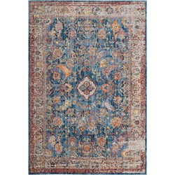 Safavieh Trendy New Transitional Indoor Woven Area Rug, Bristol Collection, BTL361, in Blue & Light Grey, 183 X 274 cm