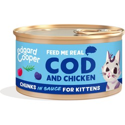 Cat kitten chunks cod/chicken 85g