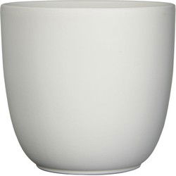 Mica Decorations Tusca Bloempot - 25x25x23 cm - Keramiek - Wit