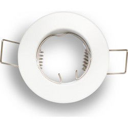 Groenovatie Inbouwspot, MR11 (35 mm), Rond, Aluminium, Mat Wit