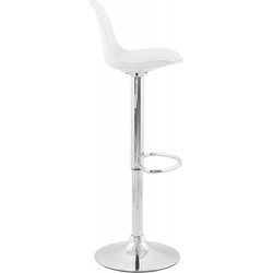 PRINCES verstelbare kruk 42x39x104 cm Wit