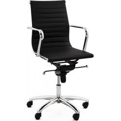 MEGA design bureaufauteuil 68x68x101 cm Zwart