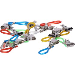 Handdoekhaakjes - 30 stuks - gekleurd - voor theedoek - Ophanghaakjes - Handdoekhaakjes