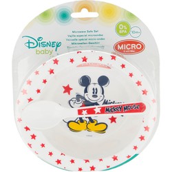 Mickey Mouse papkommetje met lepel melamine 16 cm - Kinderservies