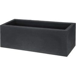 4gardenz® Stone rechthoekige Plantenbak 29x80x29 cm - Steengrijs
