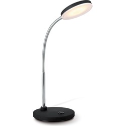 Home sweet home LED bureaulamp Polly 28 cm - zwart