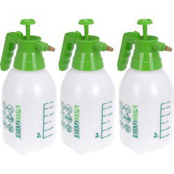 Pro Garden Plantenspuit - 3x - 2 liter - drukspuit met handpomp - Plantenspuiten