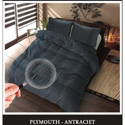 Luna Hotel Home Collection - Dekbedovertrek - Plymouth - Antraciet