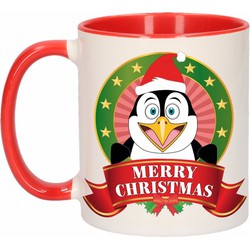 Kerstmis mok / beker pinguin 300 ml - Bekers