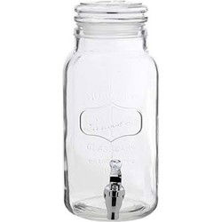 Glazen drank dispenser van 3,75 liter - Drank dispenser met tapkraan - Drankdispensers