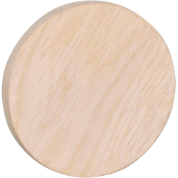 Milford eikenhouten wandknop whitewash - Ø 8 cm