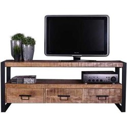 TV Meubel | Industrieel | Mangohout | Naturel | 150 X 45 X 60(h) cm