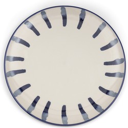 Riviera Maison Dinerbord Blauw bord 26 cm gekleurde print - Menton Dinner Plate