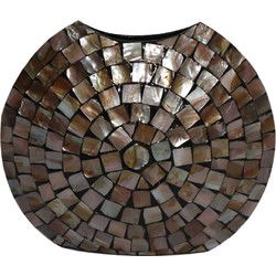 PTMD Bloempot Nikael - 60x15x53 cm - Polyester - Brons