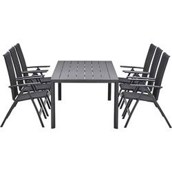 Garden Impressions Santana tuinset 7-delig verstelbaar - Adana tuintafel 220x100 cm