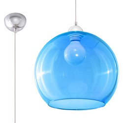 Hanglamp minimalistisch ball blauw