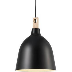 Hanglamp met moderne uitstraling 29cm Ø - zwart