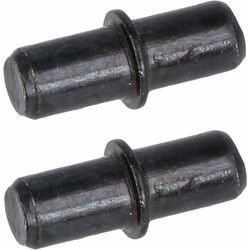 AMIG Kastplankdragers/steunen - 24x stuks - metaal - zwart - D5 x L16 mm - Plankdragers