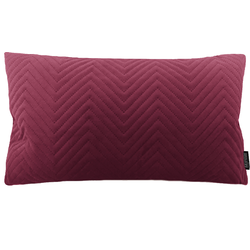 Red Chevron Velvet Long | 30 x 50 cm | Kussenhoes | Polyester