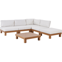 Beliani SANZA - Loungeset-Wit-Aluminium