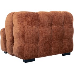 MUST Living Lounge chair Mars,75x102x95 cm, glamour cinnamon