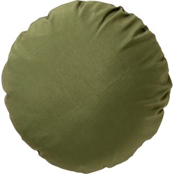 Dutch Decor SOL - Sierkussen rond outdoor Ø40 cm Olive Branch - waterafstotend en uv-bestendig - groen - Dutch Decor