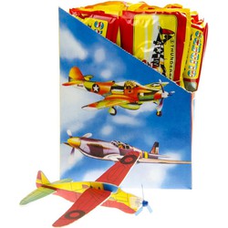 Decopatent® Uitdeelcadeaus 48 STUKS Foam Vliegtuigen - Traktatie Uitdeelcadeautjes voor kinderen - Klein Speelgoed Traktaties