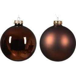 Kerstbal glas d10 cm esprss ass 4st kerst