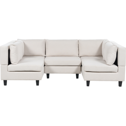 UNSTAD - Modulaire bank - Lichtbeige - 5-zits -  Polyester