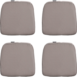 Madison -  Zitkussen Wicker Panama taupe - Ca. 48x48 cm - Set van 4