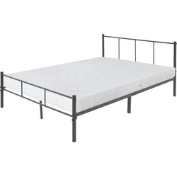 ML-Design metalen bed zwart, 200x140 cm, gemaakt van stalen frame