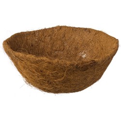 2 stuks - Kokosnusseinsatz für Hängekorb vorgeformt mit Wassersperre dia. 40cm - Nature