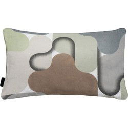 Sierkussen ca. 30x50 cm Grafi sage (4 stuks)