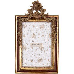 Clayre & Eef Fotolijst 10x15 cm Goudkleurig Kunststof Glas