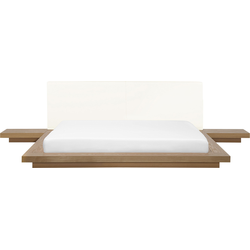 Beliani ZEN - Tweepersoonsbed-Lichte houtkleur-MDF