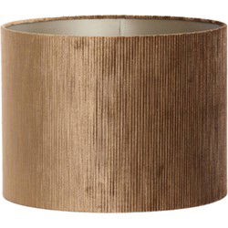 Light & Living - kap - Flair - bruin - textiel - Ø 30cm - E27 - 2230949