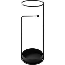 Paraplubak van zwart metaal H60 cm