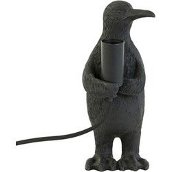 Light & Living - tafellamp - Penguin - zwart - kunststof - dierenlamp - E14 - 1869712