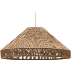 Kave Home - Pontos plafondlamp kap van jute met natuurlijke afwerking Ø 45 cm