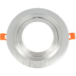 Groenovatie Inbouwspot, Rond, Kantelbaar, AR111, Geborsteld Aluminium