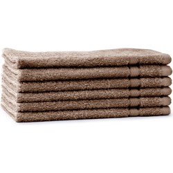 LINNICK Pure Gastendoek 30x50cm - taupe - Set van 4